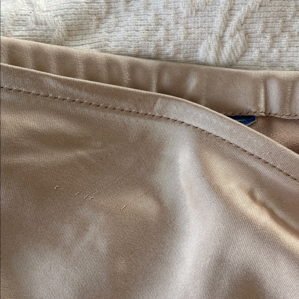 Old Navy Cream Slip Midi Skirt with Side Slit - Picture 3 of 6